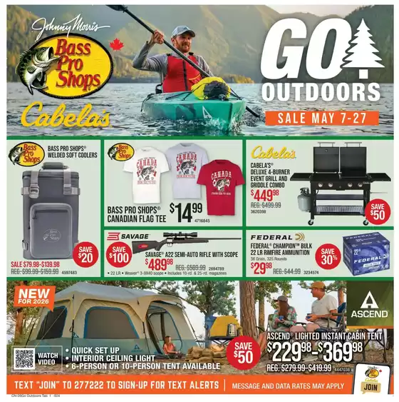 Bass Pro Shop catalogue | Go outdoors | 2026-05-18T00:00:00.000Z - 2026-05-27T00:00:00.000Z