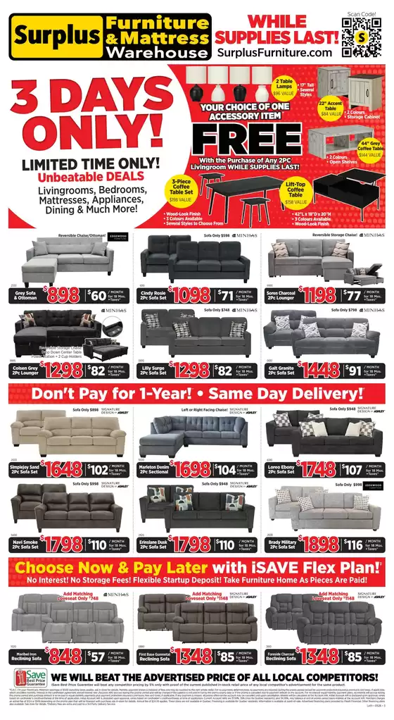 Surplus Furniture catalogue | Unbeatable deals | 2026-05-19T00:00:00.000Z - 2026-05-24T00:00:00.000Z