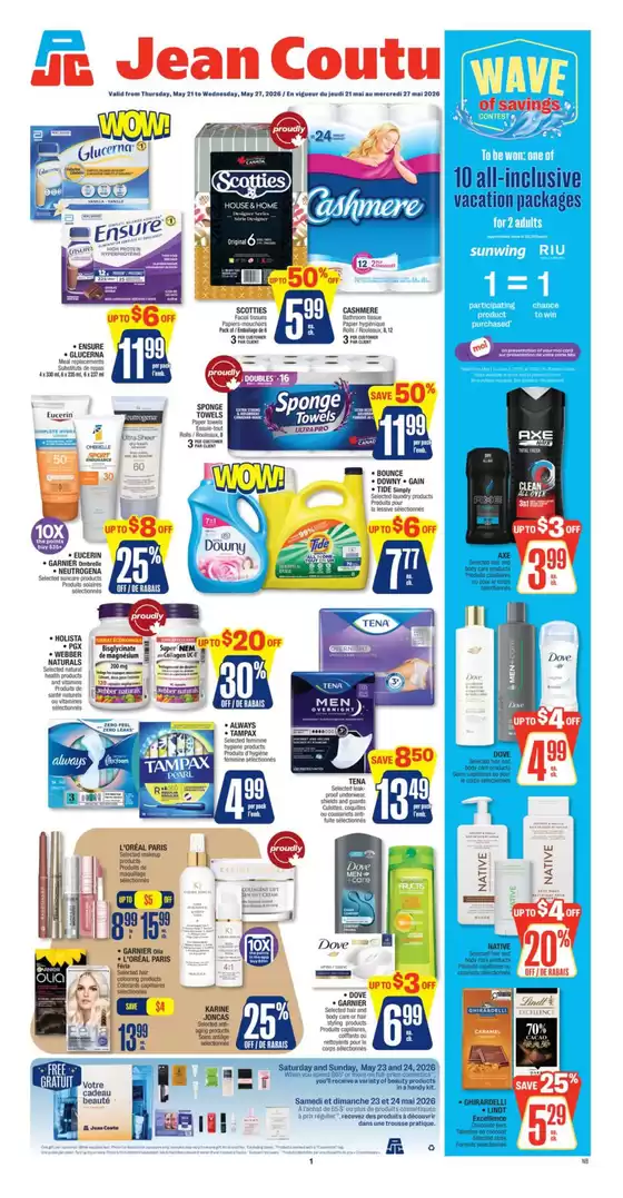 Jean Coutu catalogue | Attractive special offers for everyone | 2026-05-21T00:00:00.000Z - 2026-05-27T00:00:00.000Z