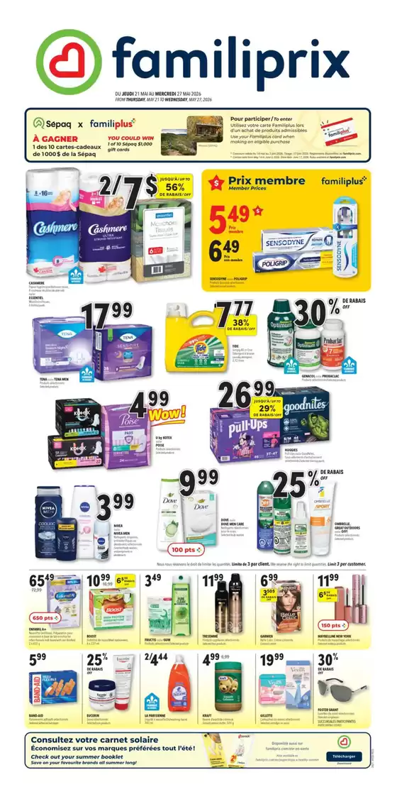 Familiprix catalogue | Wide range of offers | 2026-05-21T00:00:00.000Z - 2026-05-27T00:00:00.000Z