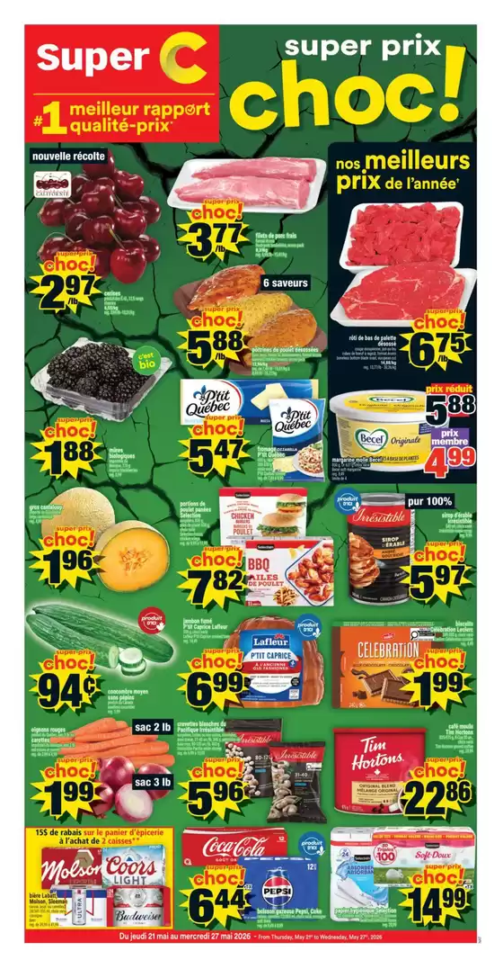 Super C catalogue in Toronto | Top offers for smart savers | 2026-05-21T00:00:00.000Z - 2026-05-27T00:00:00.000Z