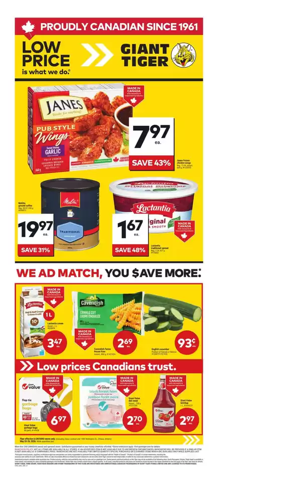 Giant Tiger catalogue in Toronto | Offers for bargain hunters | 2026-05-20T00:00:00.000Z - 2026-05-26T00:00:00.000Z