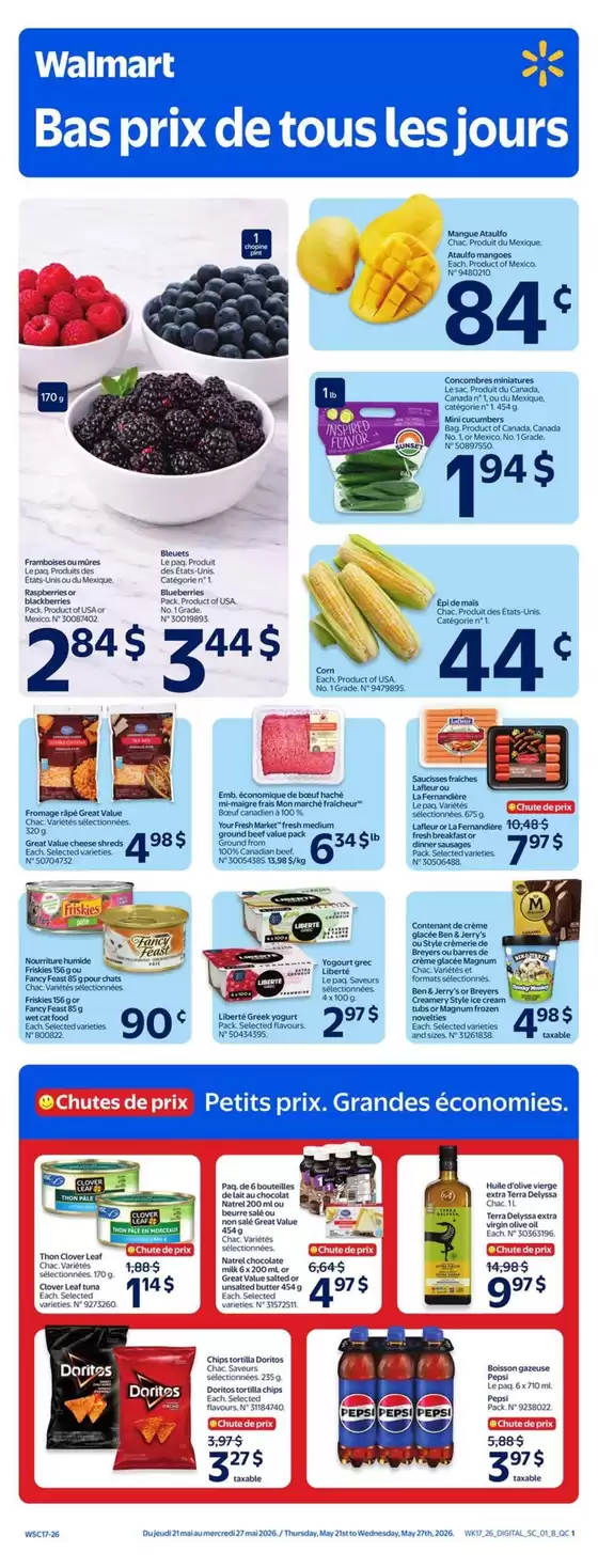 Walmart catalogue in Okotoks | Offers for bargain hunters | 2026-05-21T00:00:00.000Z - 2026-05-27T00:00:00.000Z