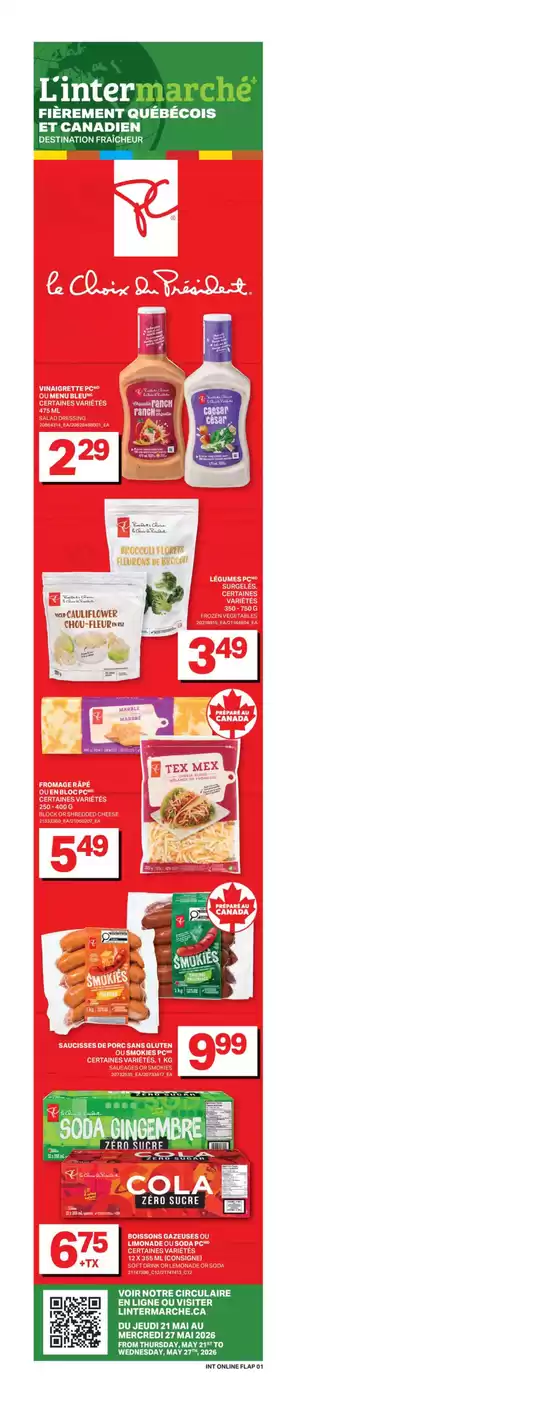 L'Intermarché catalogue in Okotoks | Top deals for all customers | 2026-05-21T00:00:00.000Z - 2026-05-27T00:00:00.000Z