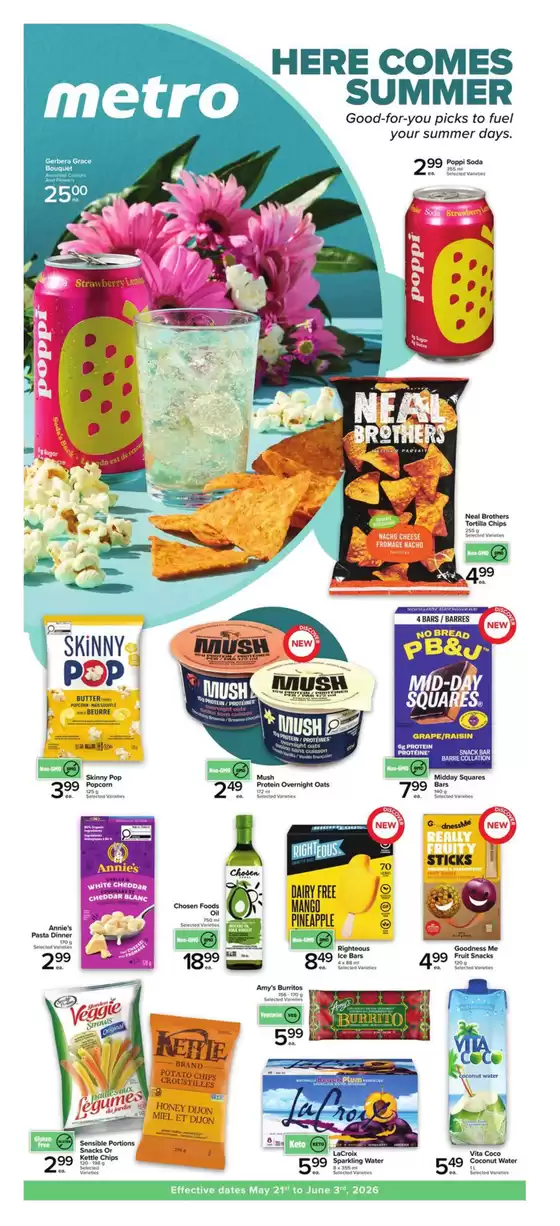 Metro catalogue in Okotoks | Top deals and discounts | 2026-05-21T00:00:00.000Z - 2026-06-03T00:00:00.000Z