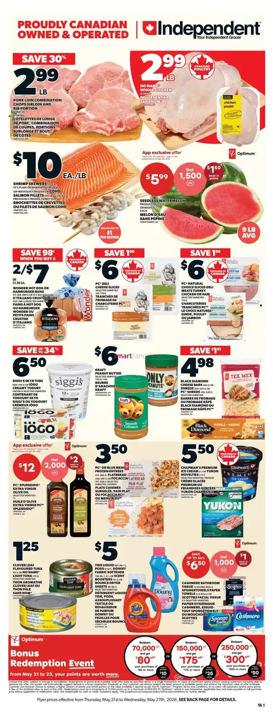 Independent Grocer catalogue in Okotoks | Exclusive deals and bargains | 2026-05-21T00:00:00.000Z - 2026-05-27T00:00:00.000Z