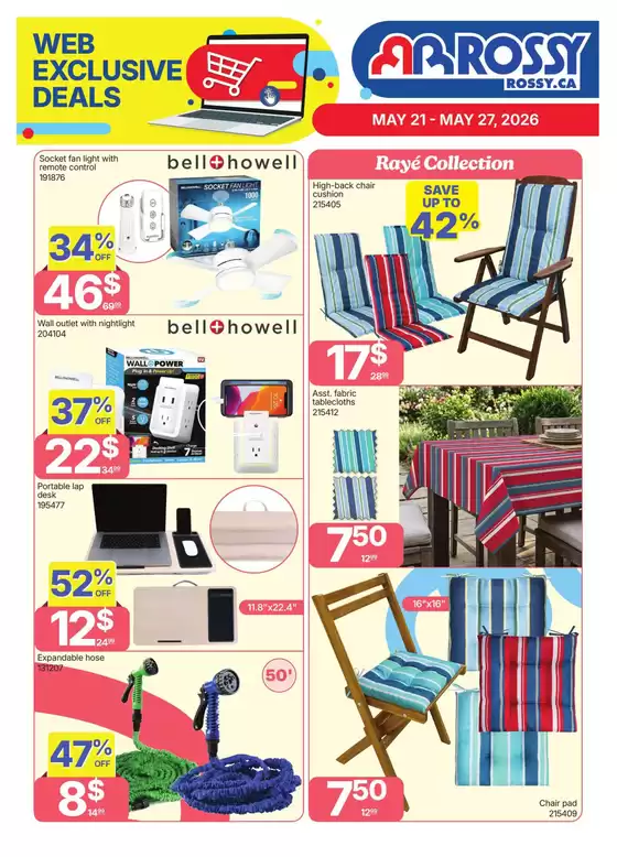 Rossy catalogue in Greater Napanee | Offers for bargain hunters | 2026-05-21T00:00:00.000Z - 2026-05-27T00:00:00.000Z