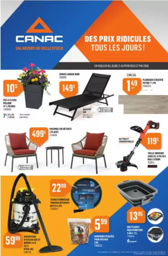 Canac catalogue in Airdrie | Des prix ridicules tous les jours! | 2026-05-21T00:00:00.000Z - 2026-05-27T00:00:00.000Z