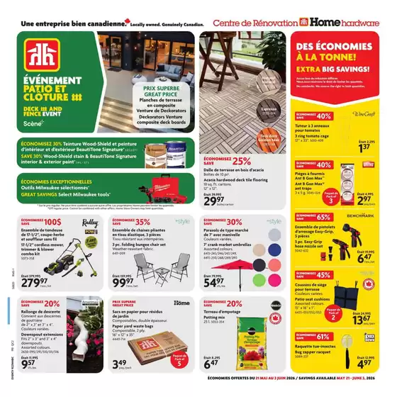 Home Hardware catalogue | Wide range of offers | 2026-05-21T00:00:00.000Z - 2026-06-03T00:00:00.000Z