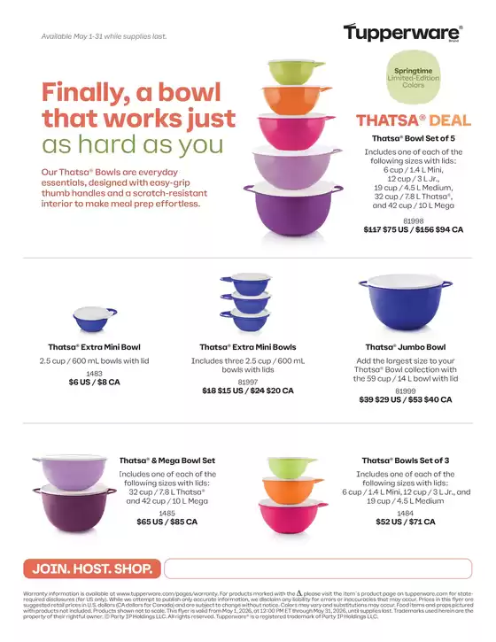 Tupperware catalogue in Saskatoon | That's a deal | 2026-05-22T00:00:00.000Z - 2026-05-31T00:00:00.000Z