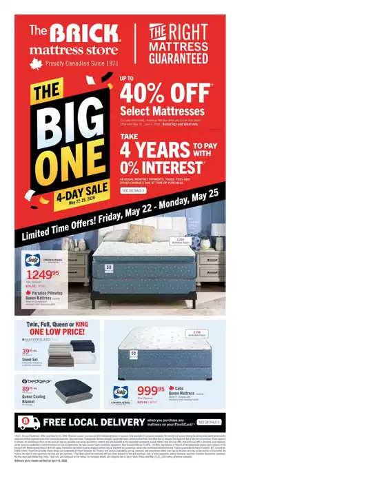 The Brick catalogue in Saskatoon | Brick Mattress Store | 2026-05-22T00:00:00.000Z - 2026-06-04T00:00:00.000Z