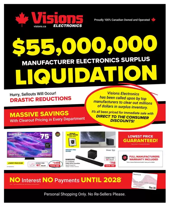 Visions Electronics catalogue in Vancouver | Weekly flyer | 2026-05-22T00:00:00.000Z - 2026-05-28T00:00:00.000Z