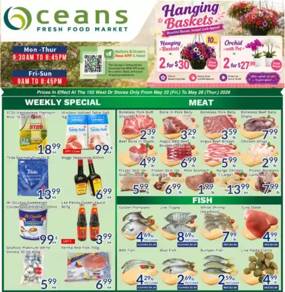 Oceans Fresh Food Market catalogue in Fort-Coulonge QC | Enjoy Special deals everyday | 2026-05-22T00:00:00.000Z - 2026-05-28T00:00:00.000Z