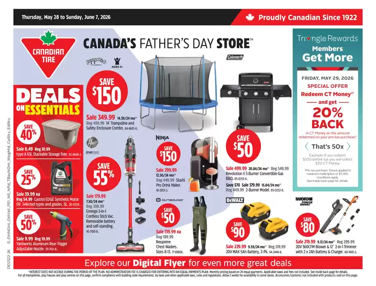 Canadian Tire catalogue | Discover attractive offers | 2026-05-28T00:00:00.000Z - 2026-06-07T00:00:00.000Z