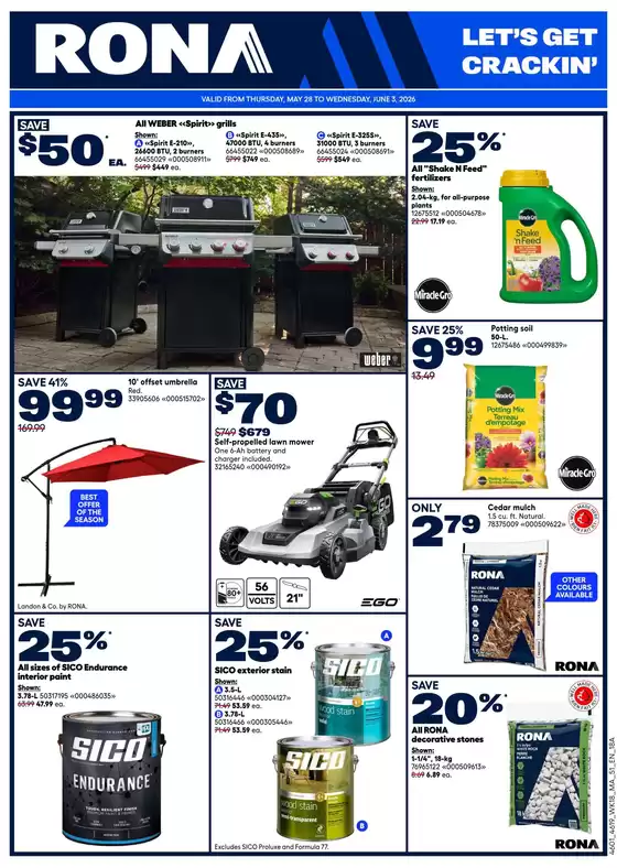 RONA catalogue | RONA Weekly ad | 2026-05-28T00:00:00.000Z - 2026-06-03T00:00:00.000Z