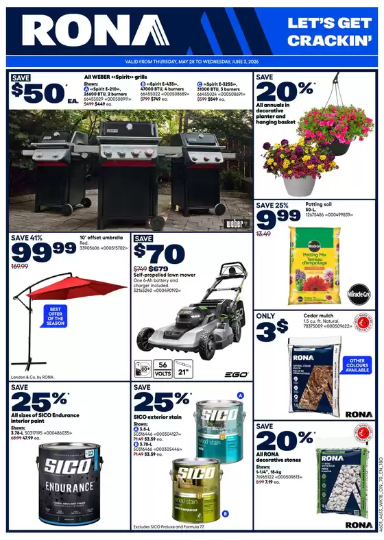 RONA catalogue | Top offers for smart savers | 2026-05-28T00:00:00.000Z - 2026-06-03T00:00:00.000Z