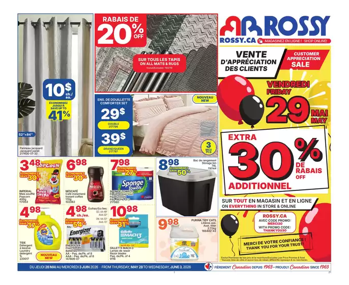Rossy catalogue in Edmonton | Weekly Ad | 2026-05-28T00:00:00.000Z - 2026-06-03T00:00:00.000Z