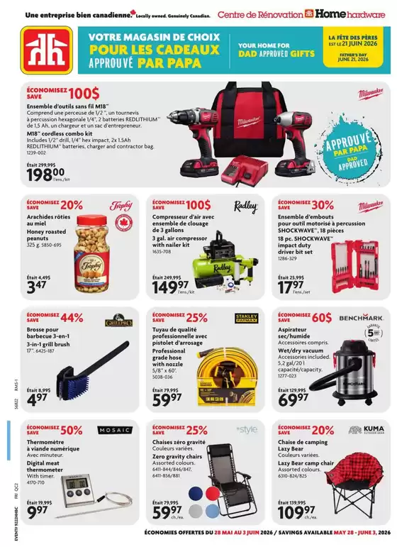 Home Hardware catalogue | Great offer for bargain hunters | 2026-05-28T00:00:00.000Z - 2026-06-03T00:00:00.000Z