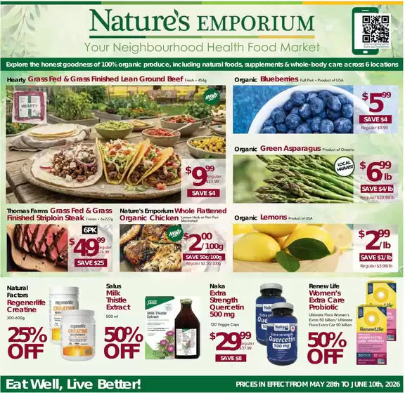 Nature's Emporium catalogue in Gatineau | In-Store Specials | 2026-05-28T00:00:00.000Z - 2026-05-31T00:00:00.000Z