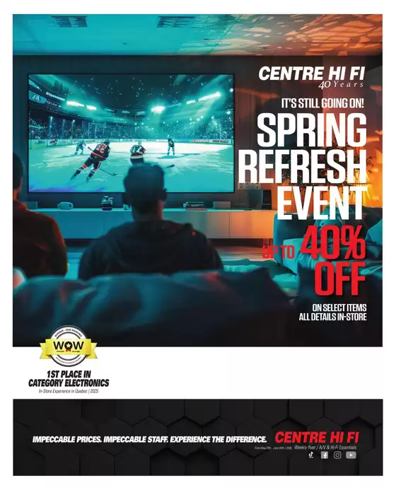 Centre Hi-Fi catalogue in Barrie | Weekly Flyer | 2026-05-29T00:00:00.000Z - 2026-06-04T00:00:00.000Z