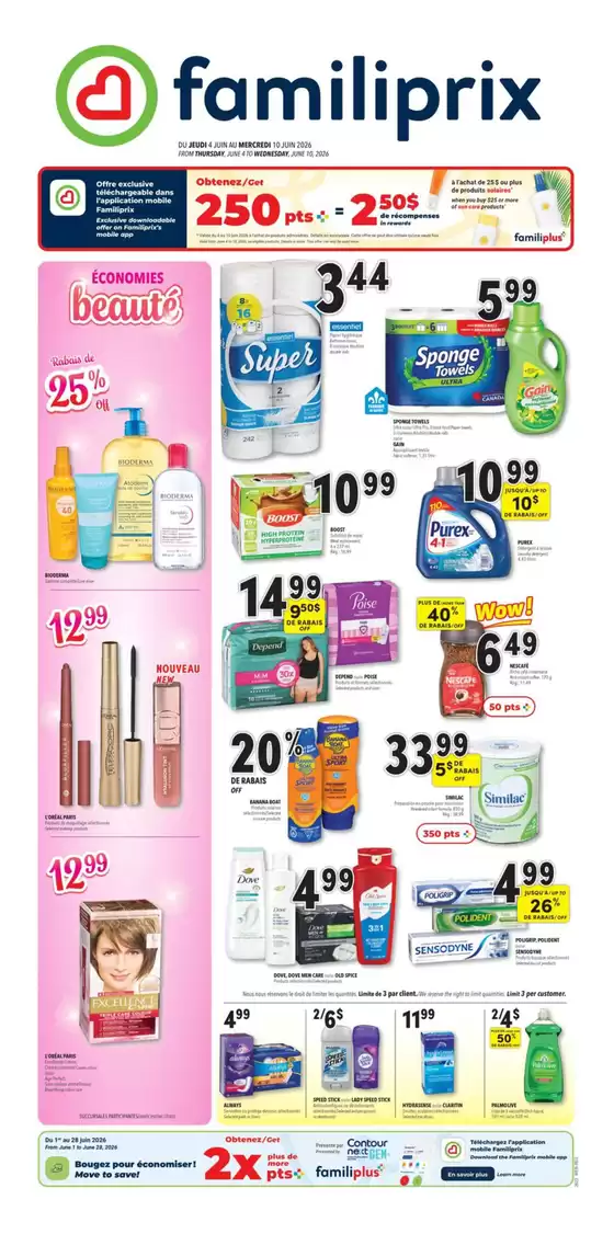Familiprix catalogue | Our best deals for you | 2026-06-04T00:00:00.000Z - 2026-06-10T00:00:00.000Z