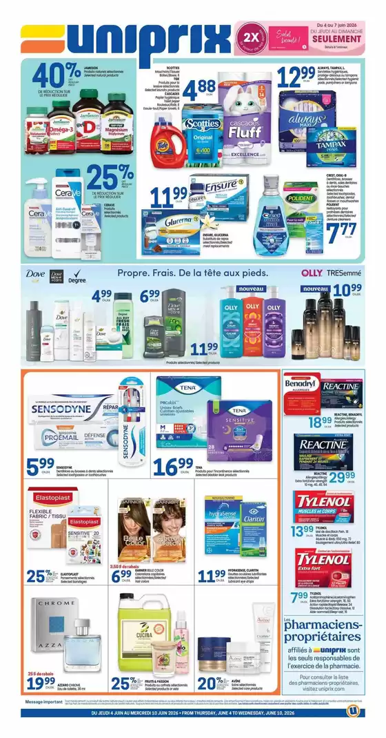 Uniprix catalogue in Oshawa | Uniprix Weekly ad | 2026-06-04T00:00:00.000Z - 2026-06-10T00:00:00.000Z