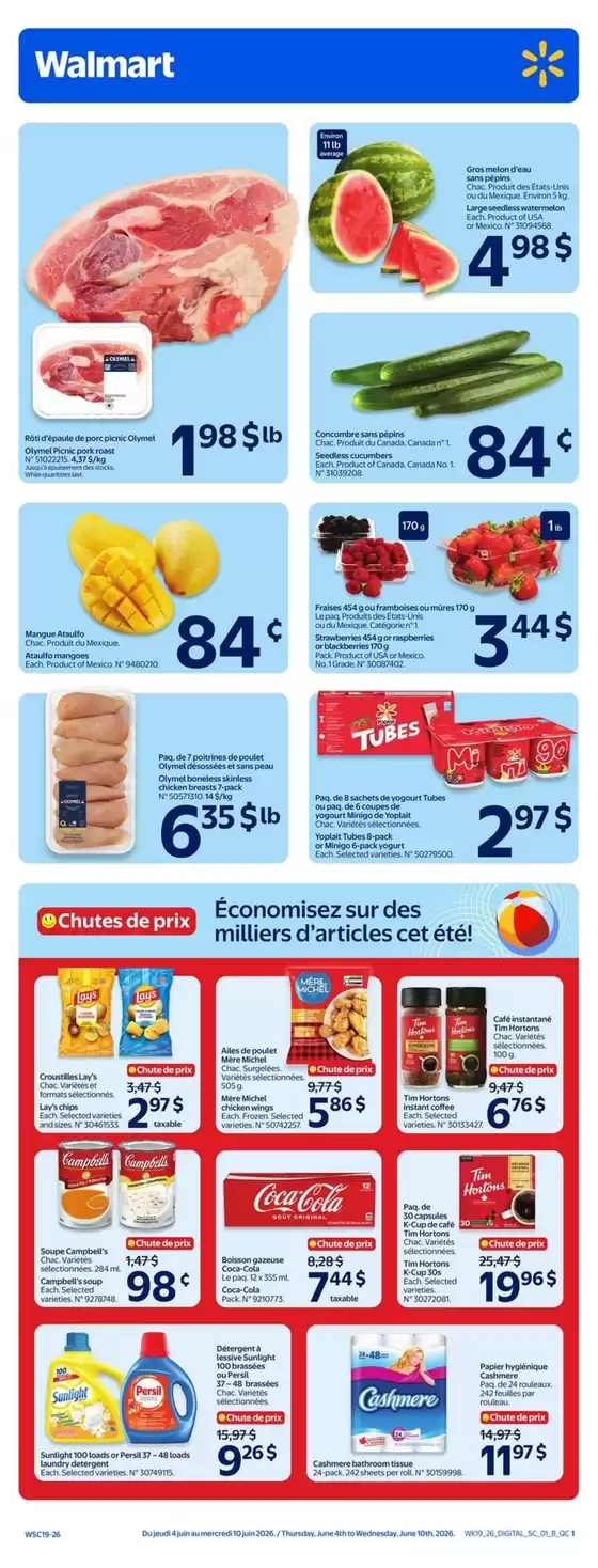 Walmart catalogue | Great discounts on selected products | 2026-06-04T00:00:00.000Z - 2026-06-10T00:00:00.000Z