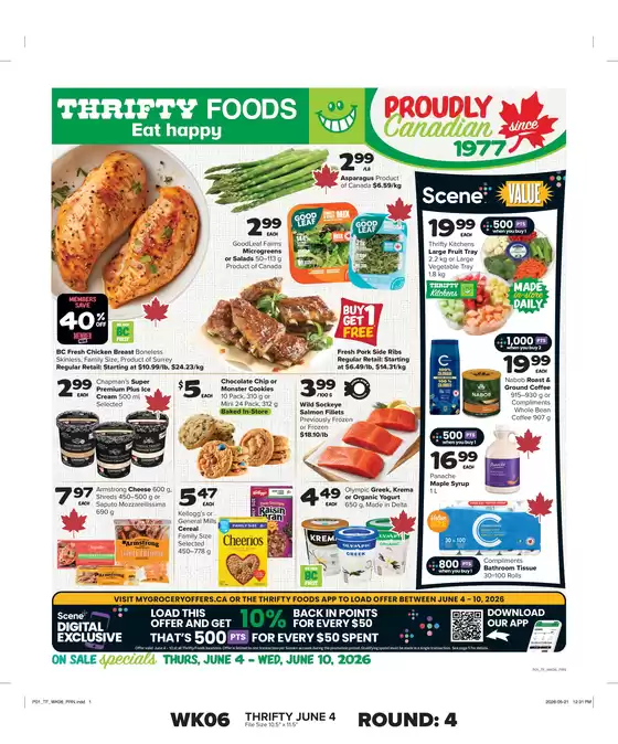 Thrifty Foods catalogue in Sarnia | Discover attractive offers | 2026-06-04T00:00:00.000Z - 2026-06-10T00:00:00.000Z
