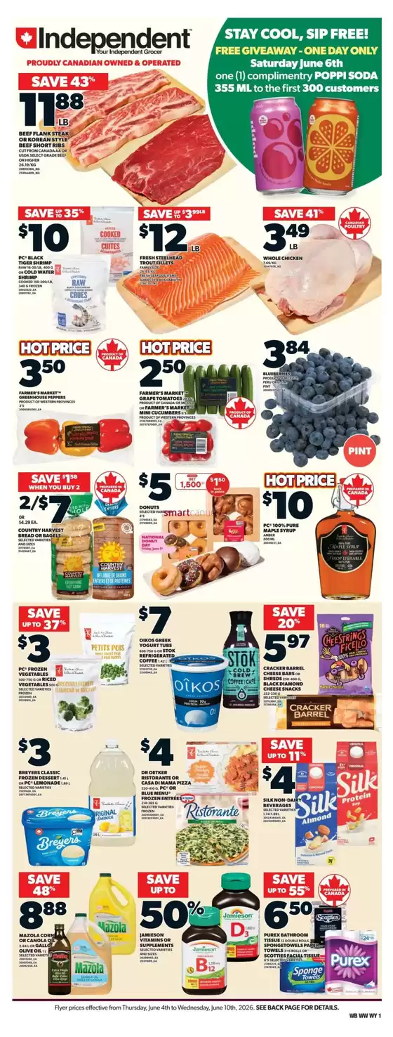 Independent Grocer catalogue in Saskatoon | Independent Grocer weeky flyer | 2026-06-04T00:00:00.000Z - 2026-06-10T00:00:00.000Z