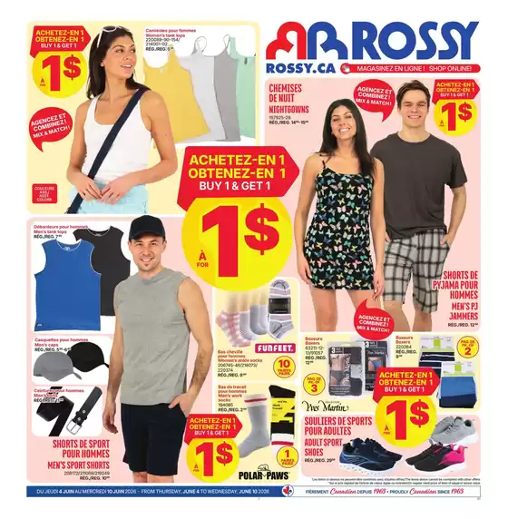 Rossy catalogue in Shawinigan | Current special promotions | 2026-06-04T00:00:00.000Z - 2026-06-10T00:00:00.000Z