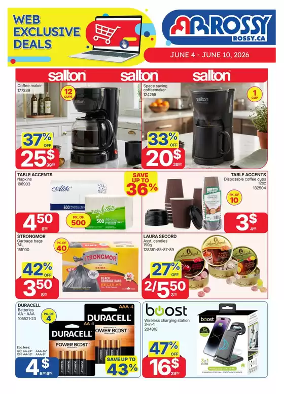 Rossy catalogue in Shawinigan | Discounts and promotions | 2026-06-04T00:00:00.000Z - 2026-06-10T00:00:00.000Z