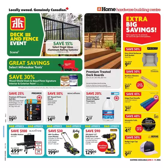 Home Hardware catalogue | Exclusive bargains | 2026-06-04T00:00:00.000Z - 2026-06-17T00:00:00.000Z