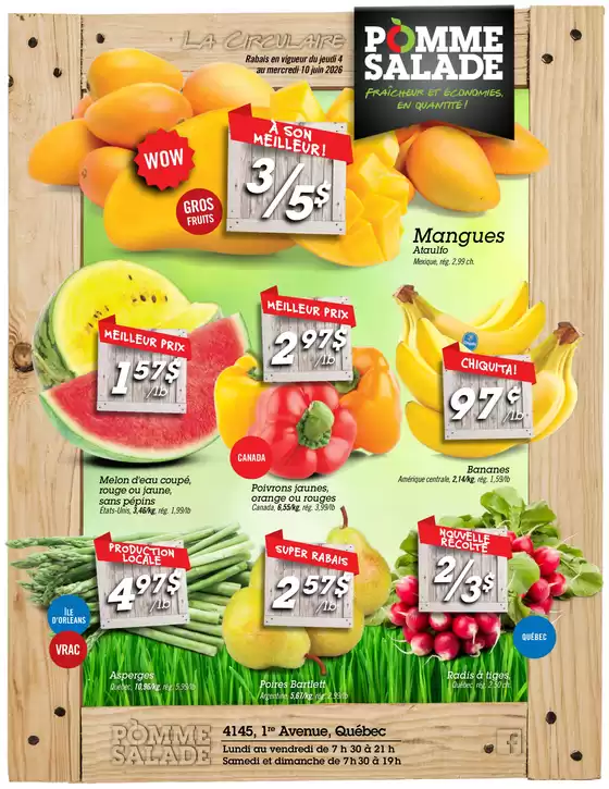 Pomme Salade catalogue | Fraicheur et économies. En quantite! | 2026-06-04T00:00:00.000Z - 2026-06-10T00:00:00.000Z