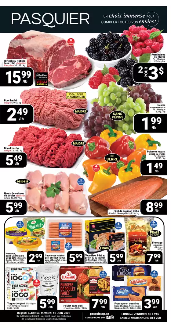 Pasquier catalogue in Georgina | UN choix immense pour combler toutes yos envies!  | 2026-06-04T00:00:00.000Z - 2026-06-09T00:00:00.000Z