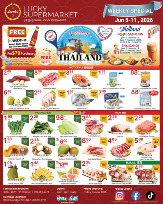 Lucky Supermarket catalogue | Calgary weekly Specials | 2026-06-05T00:00:00.000Z - 2026-06-11T00:00:00.000Z