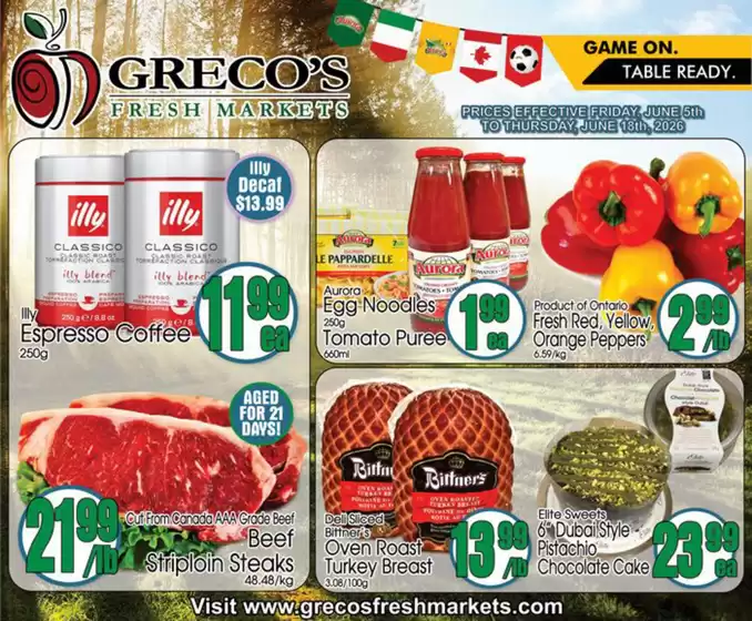 Greco's Fresh Markets catalogue | Current Flyer | 2026-06-05T00:00:00.000Z - 2026-06-18T00:00:00.000Z