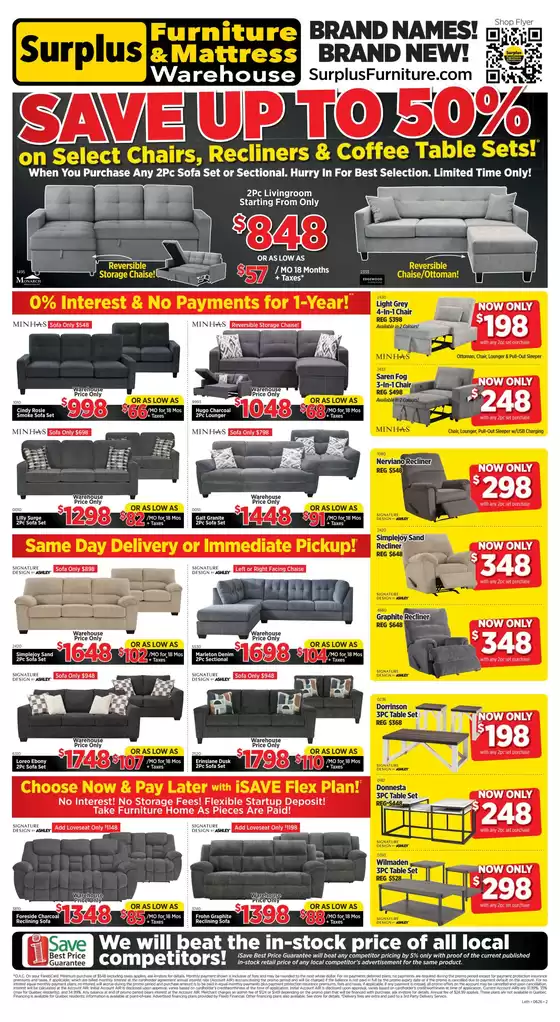 Surplus Furniture catalogue | Save up to 50 %  | 2026-06-05T00:00:00.000Z - 2026-06-14T00:00:00.000Z