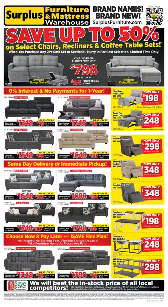 Surplus Furniture catalogue | Surplus Furniture & Mattress Warehouse flyer  | 2026-06-05T00:00:00.000Z - 2026-06-14T00:00:00.000Z