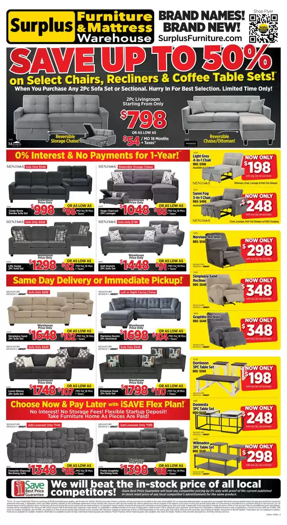 Surplus Furniture catalogue | Choose Now & Pay Later with SAVE Flex Plan! | 2026-06-05T00:00:00.000Z - 2026-06-14T00:00:00.000Z