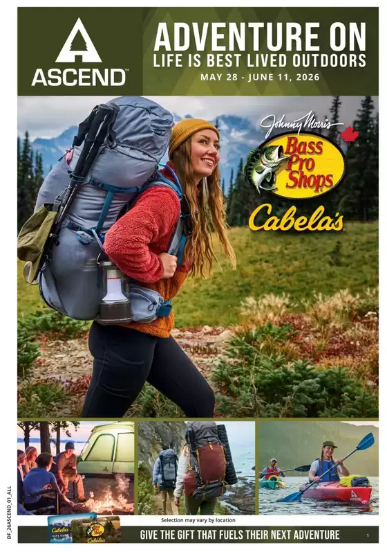 Bass Pro Shop catalogue | Adventure on life is best lived outdoors | 2026-06-08T00:00:00.000Z - 2026-06-11T00:00:00.000Z