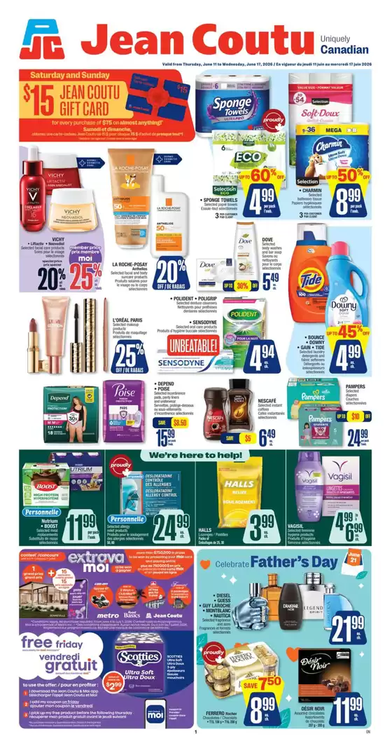 Jean Coutu catalogue | Top deals and discounts | 2026-06-11T00:00:00.000Z - 2026-06-17T00:00:00.000Z