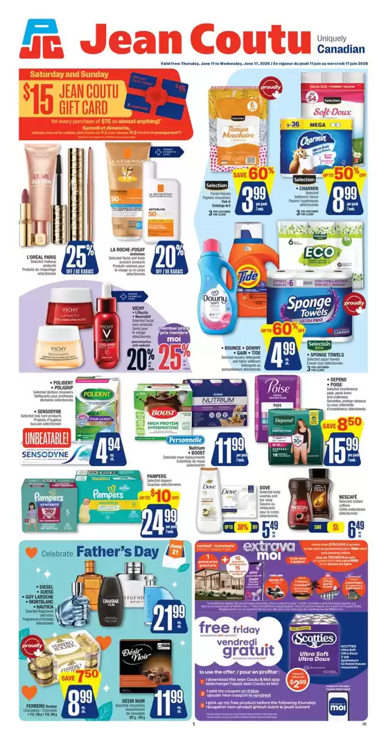 Jean Coutu catalogue | Exclusive deals and bargains | 2026-06-11T00:00:00.000Z - 2026-06-17T00:00:00.000Z