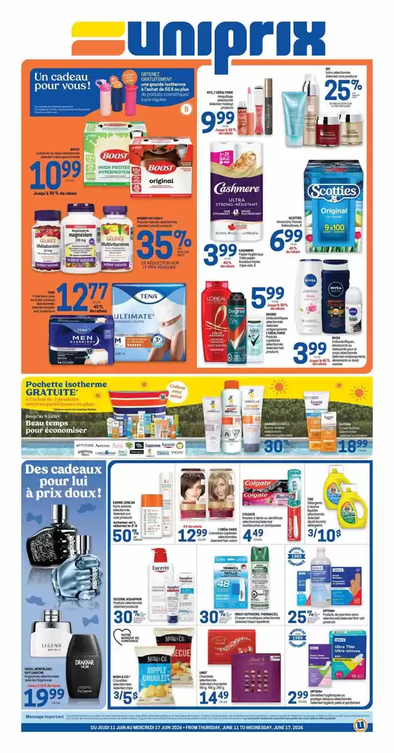 Uniprix catalogue | Uniprix Weekly ad | 2026-06-11T00:00:00.000Z - 2026-06-17T00:00:00.000Z