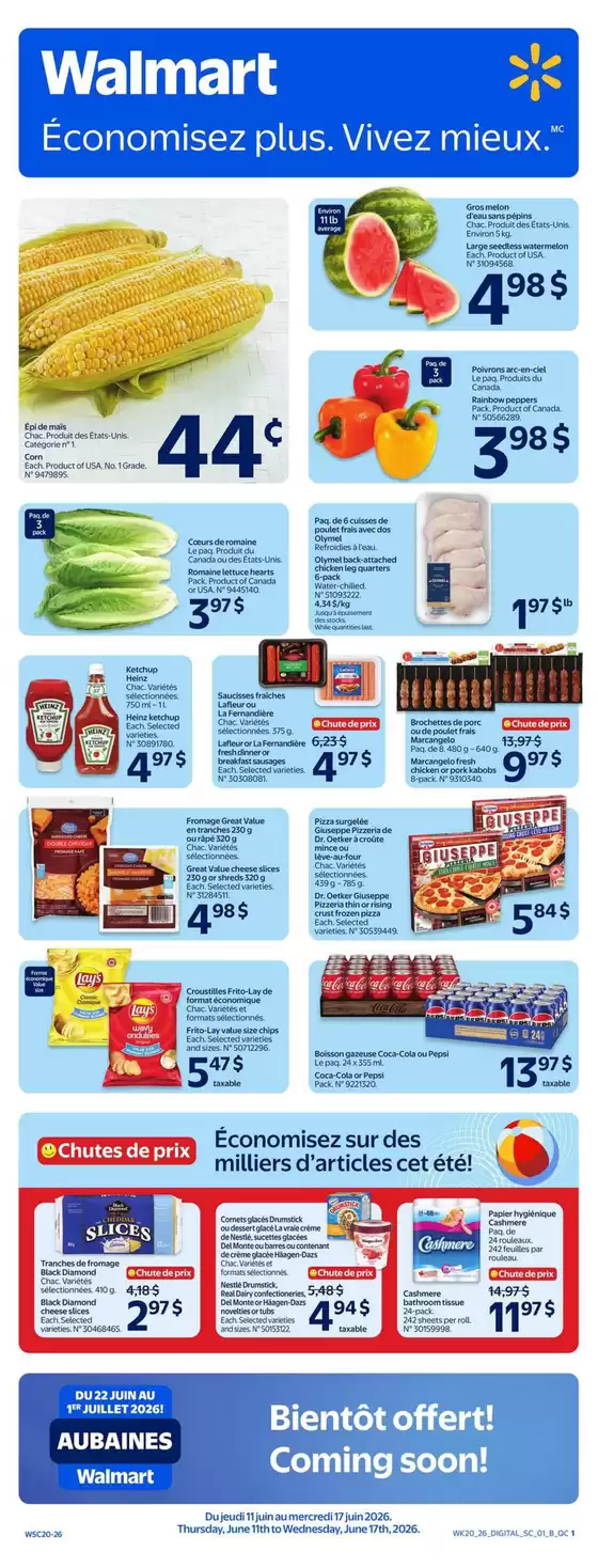 Walmart catalogue | Offers for bargain hunters | 2026-06-11T00:00:00.000Z - 2026-07-01T00:00:00.000Z
