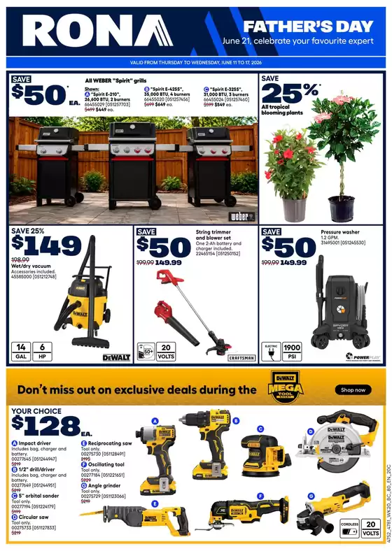RONA catalogue in Stratford | Current special promotions | 2026-06-11T00:00:00.000Z - 2026-06-17T00:00:00.000Z