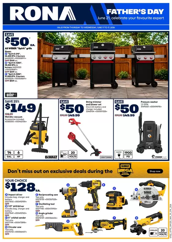 RONA catalogue | RONA Weekly ad | 2026-06-11T00:00:00.000Z - 2026-06-17T00:00:00.000Z