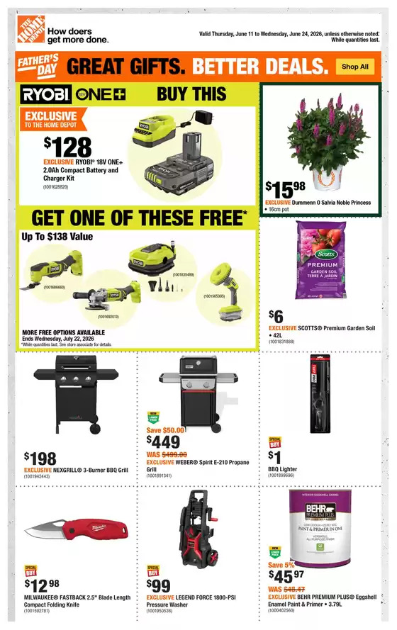 Home Depot catalogue | Exclusive deals for our customers | 2026-06-11T00:00:00.000Z - 2026-06-24T00:00:00.000Z