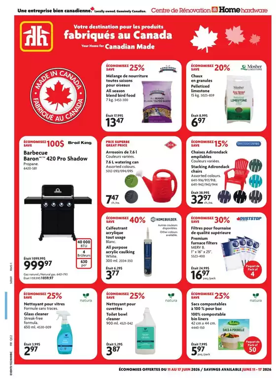 Home Hardware catalogue | Exclusive deals for our customers | 2026-06-11T00:00:00.000Z - 2026-06-17T00:00:00.000Z