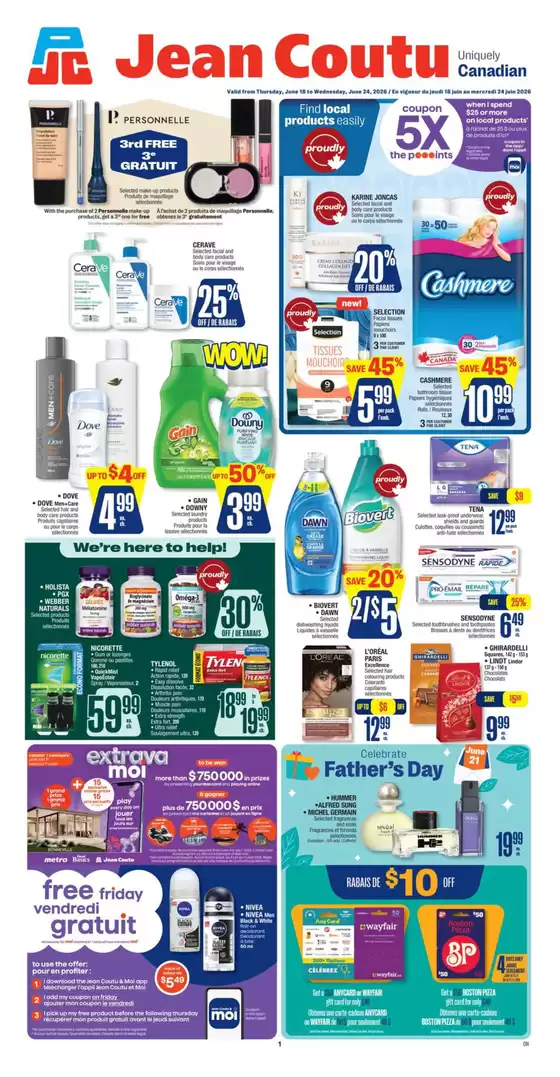 Jean Coutu catalogue | Attractive special offers for everyone | 2026-06-18T00:00:00.000Z - 2026-06-24T00:00:00.000Z
