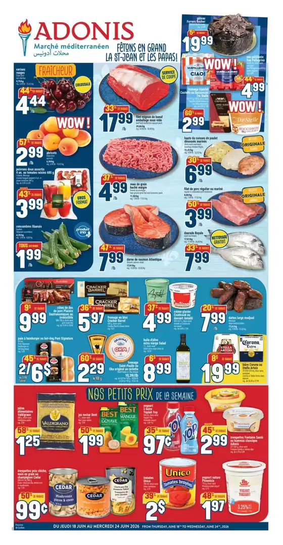 Marché Adonis catalogue | Great discounts on selected products | 2026-06-18T00:00:00.000Z - 2026-06-24T00:00:00.000Z